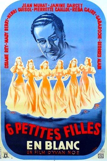 Six Little Girls in White image