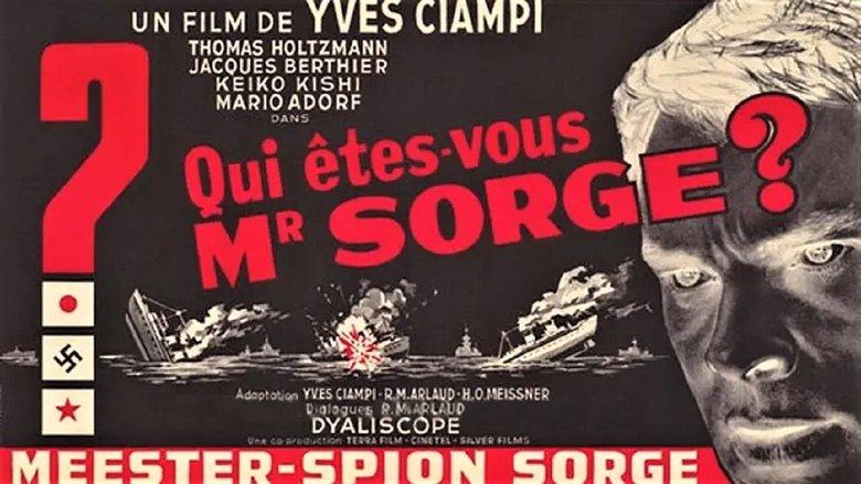 Who Are You, Mr. Sorge? image