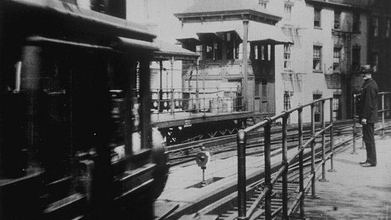 New York. Arrival of a Train at Battery Place image