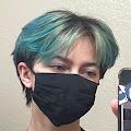 Blue profile photo