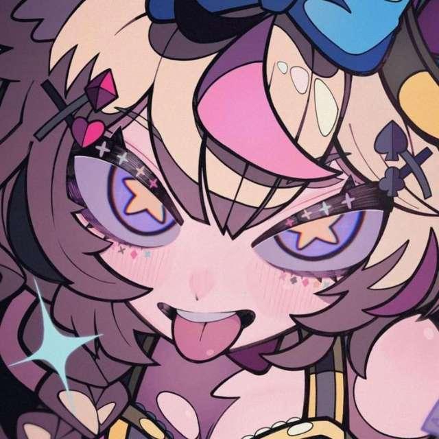 Blue profile photo