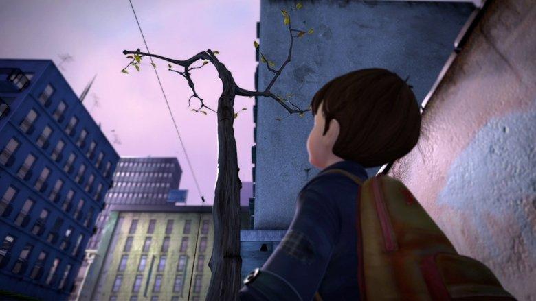 The boy and the tree image